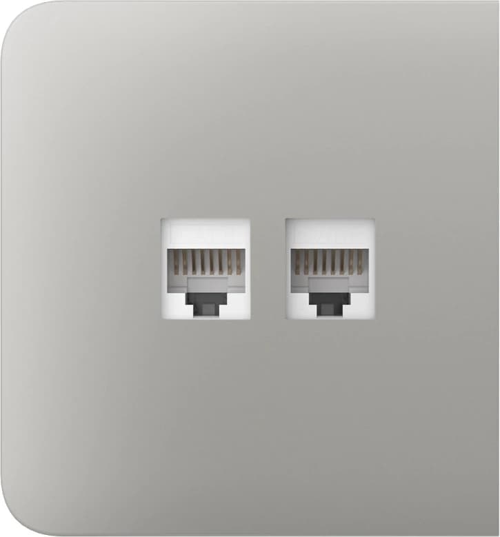 Бічна панель для вбудованої інтернет-розетки Ajax SideCover (LAN) Oyster (126217.319.OY)