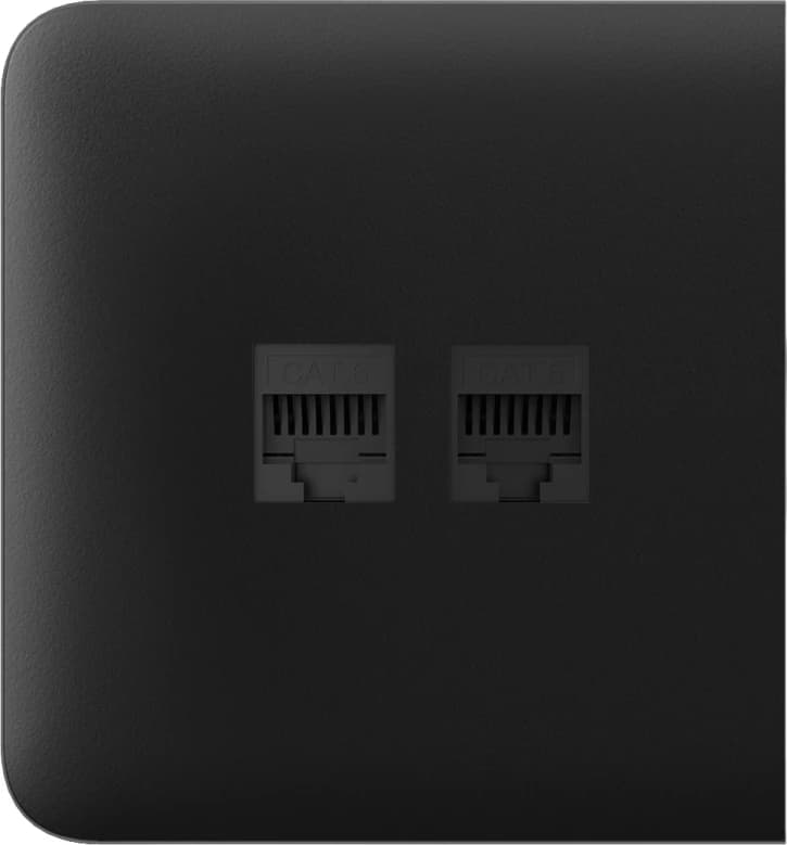 Боковая панель для встроенной интернет-розетки Ajax SideCover (LAN) Black (126212.319.BL)