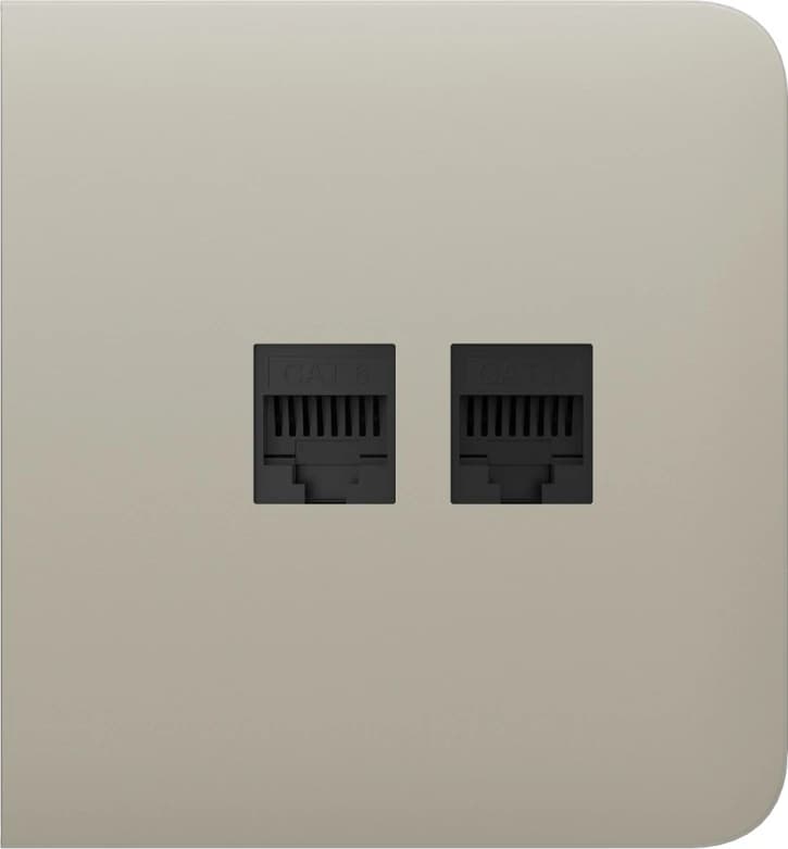 Боковая панель для встроенной интернет-розетки Ajax SideCover (LAN) Ivory (126213.319.IV)