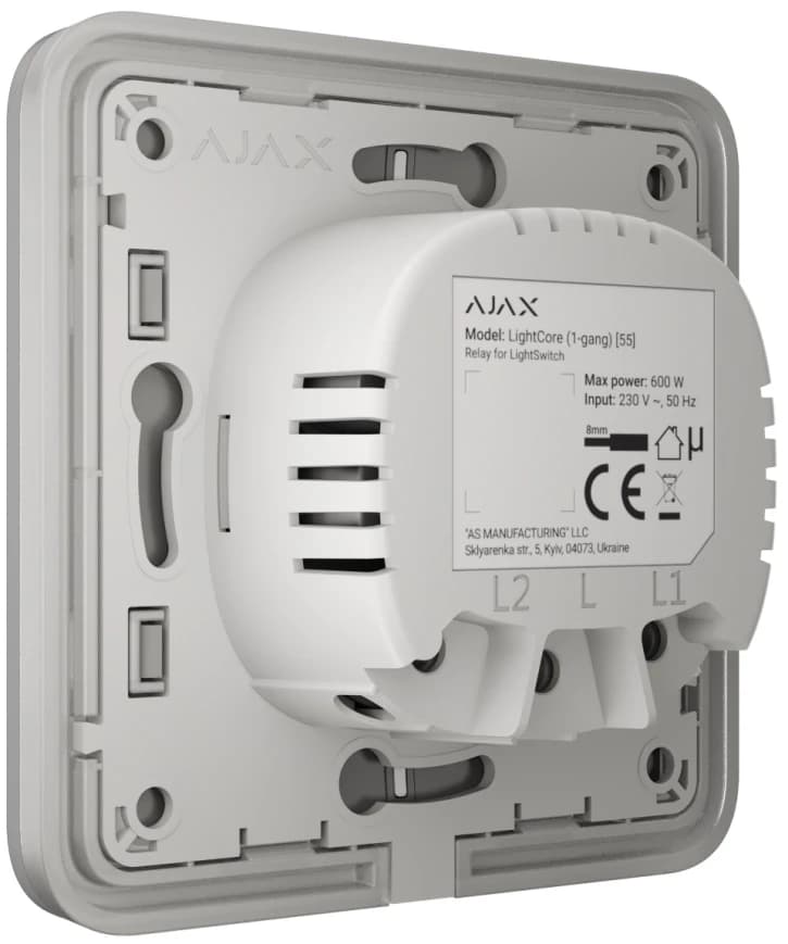 Вимикач Ajax LightSwitch прохідний Fog