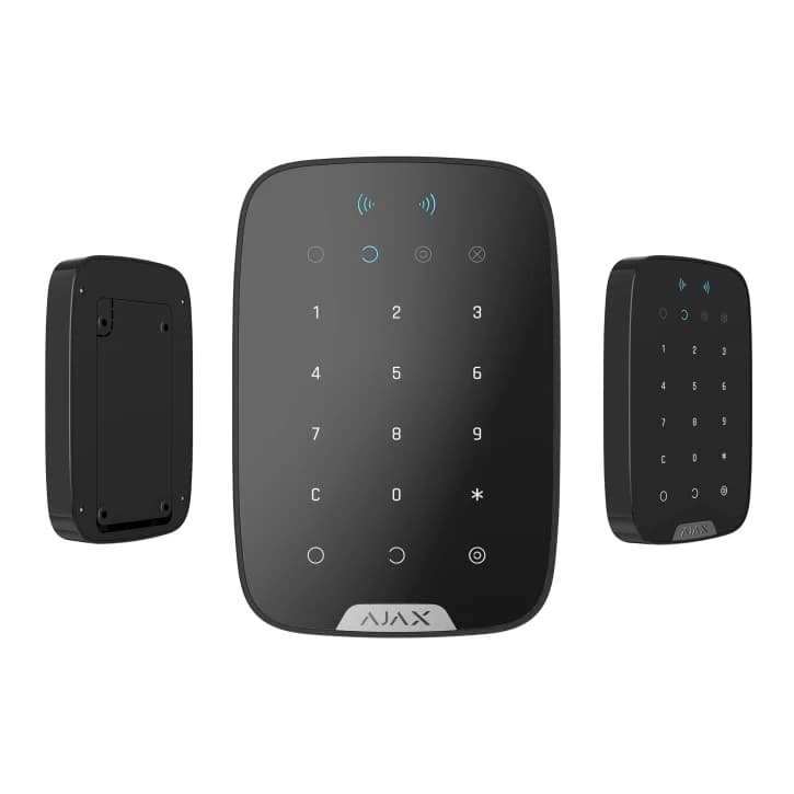 Бездротова сенсорна клавіатура Ajax KeyPad Plus Black (38252.83.BL1)