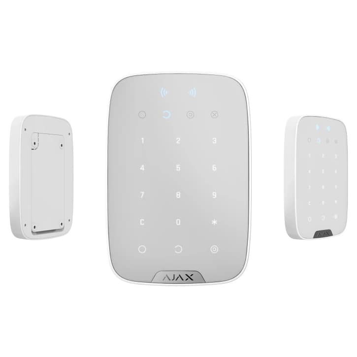 Бездротова сенсорна клавіатура Ajax KeyPad Plus White (38253.83.WH1)