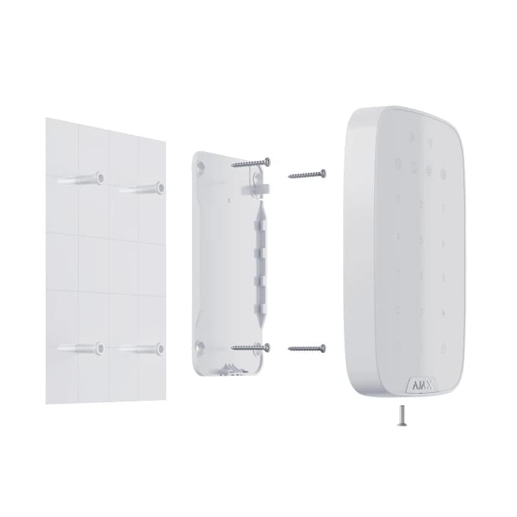 Бездротова сенсорна клавіатура Ajax KeyPad Plus White (38253.83.WH1)