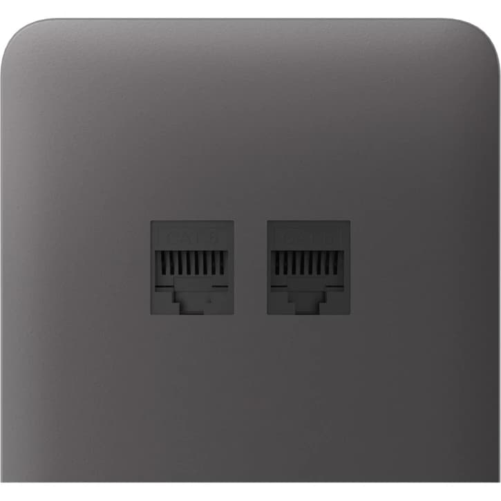 Боковая панель для встроенной интернет-розетки Ajax SideCover (LAN) vertical Grey (126222.319.GR)