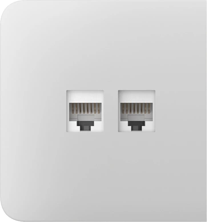 Бічна панель для вбудованої інтернет-розетки Ajax SideCover (LAN) White (126211.319.WH)