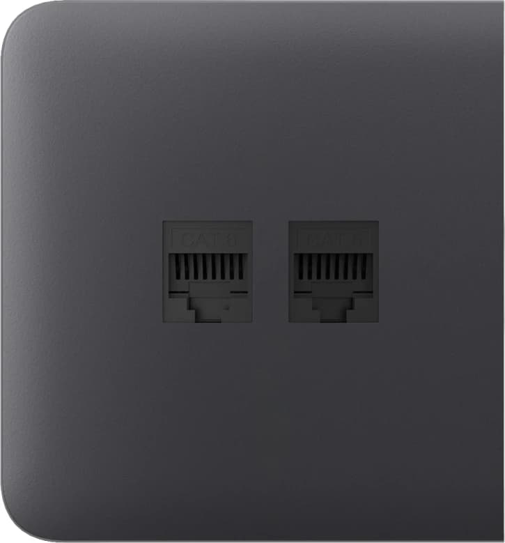 Бічна панель для вбудованої інтернет-розетки Ajax SideCover (LAN) Graphite (126215.319.GP)