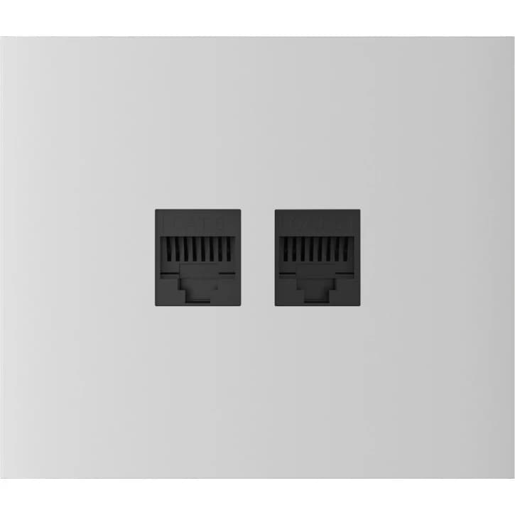 Центральная панель для встроенной розетки Ajax CenterCover (LAN) vertical White (126203.318.WH)