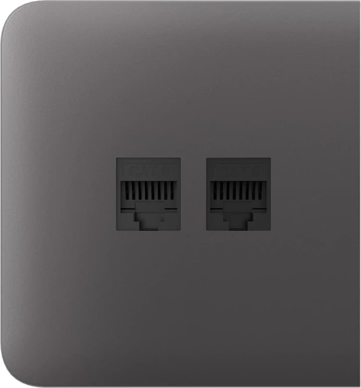 Боковая панель для встроенной интернет-розетки Ajax SideCover (LAN) Grey (126214.319.GR)