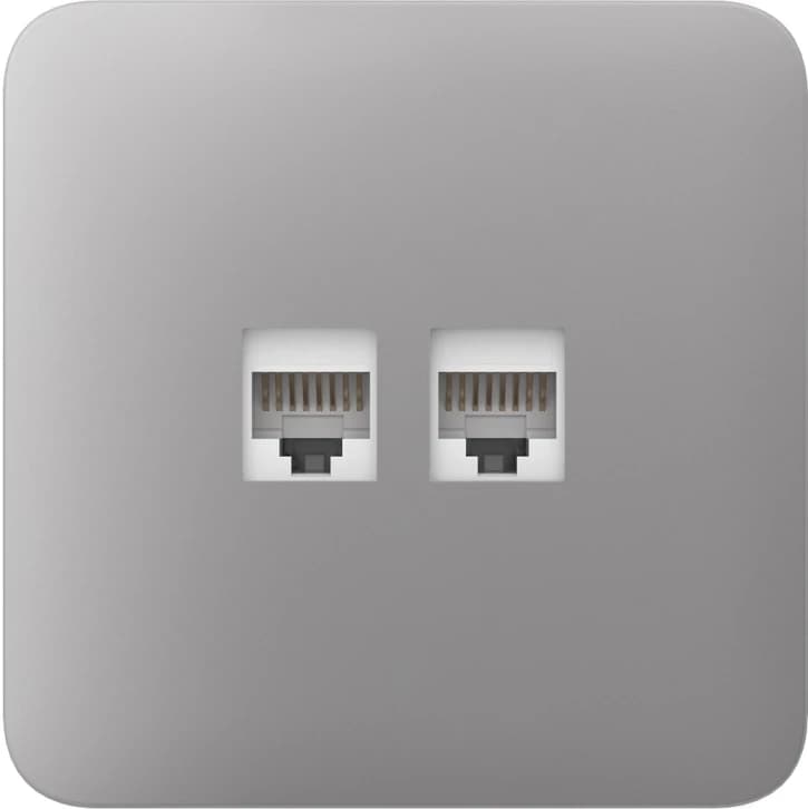 Передняя панель для встроенной розетки Ajax SoloCover (LAN) Fog (126192.317.FG)