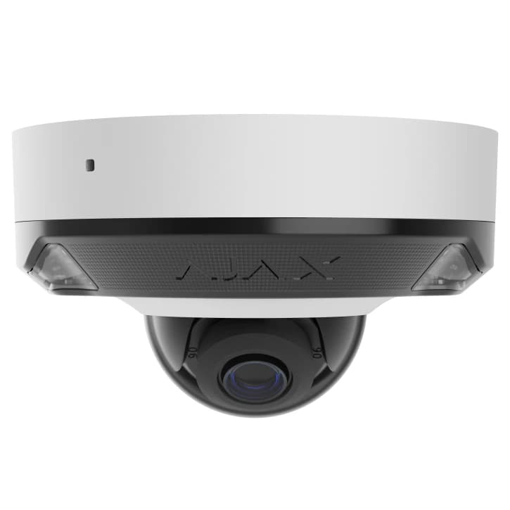 Дротова охоронна IP-камера Ajax DomeCam Mini HL (8 Mp/2,8 mm) White (126273.214.WH1)
