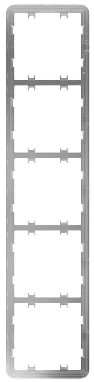 Рамка для 5-х вимикачів/розеток Ajax Frame (5 seats) vertical (83433.141.NC)