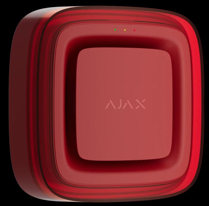 Беспроводной адресный пожарный оповещатель светозвуковой Ajax EN54 FireProtect (Sounder/VAD) Jeweller Red (118601.279.RD1)