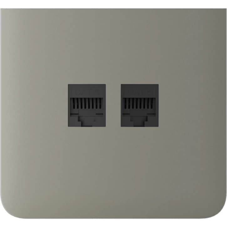 Боковая панель для встроенной интернет-розетки Ajax SideCover (LAN) vertical Olive (126226.319.OL)