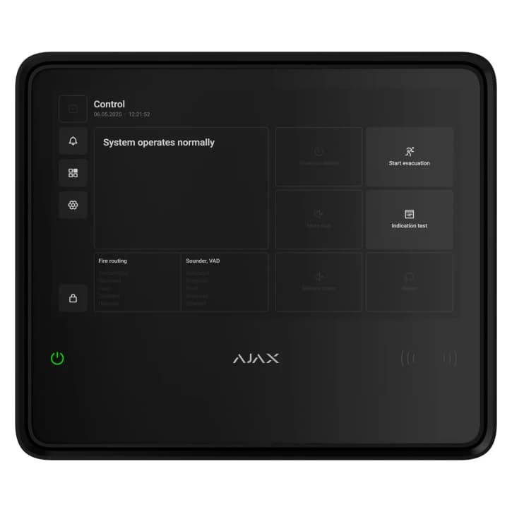 Монтажний бокс для підведення живлення до ППКП Ajax GlandBox Black (125718.314.BL)