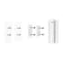 Кріпильна панель Ajax SmartBracket для DoorProtect White (9521.03.WH)