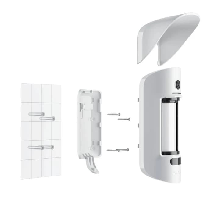 Кріпильна панель Ajax SmartBracket для MotionCam Outdoor біла (33598.84.WH)